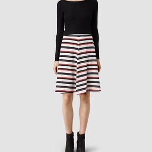 All Saints 100% Silk Skirt
